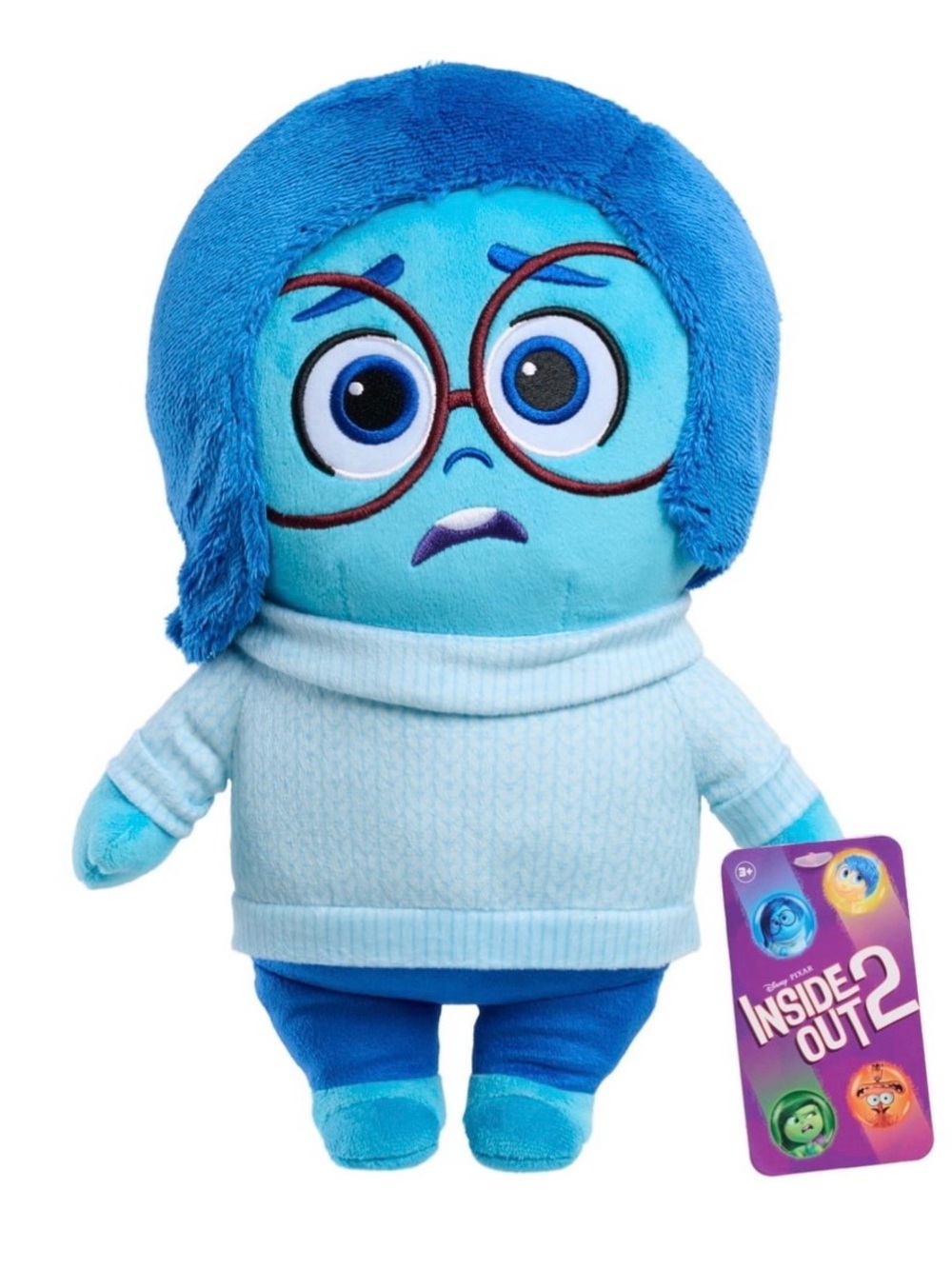 Disney Inside Out Sadness Plush - Blue and Light Blue